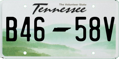 TN license plate B4658V