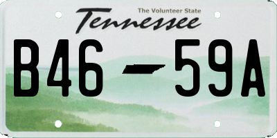 TN license plate B4659A