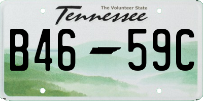 TN license plate B4659C