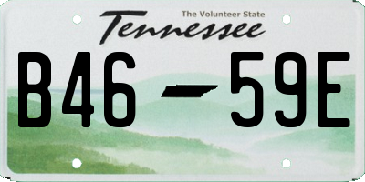 TN license plate B4659E