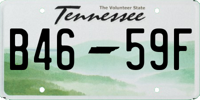 TN license plate B4659F