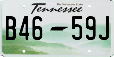 TN license plate B4659J