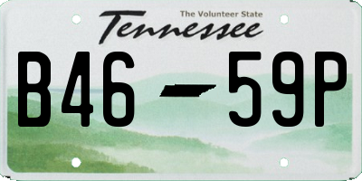 TN license plate B4659P