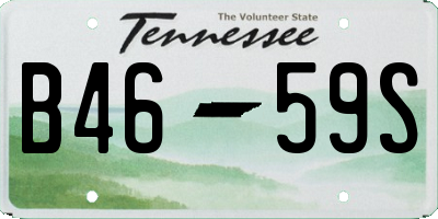 TN license plate B4659S
