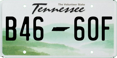 TN license plate B4660F