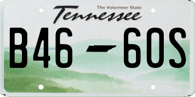 TN license plate B4660S