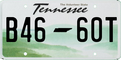 TN license plate B4660T