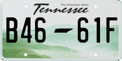 TN license plate B4661F