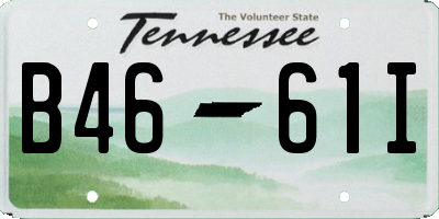 TN license plate B4661I