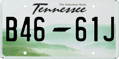 TN license plate B4661J