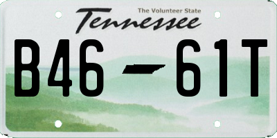 TN license plate B4661T