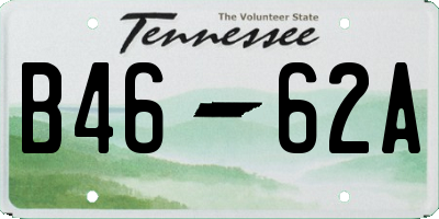 TN license plate B4662A