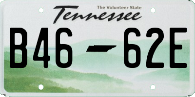 TN license plate B4662E