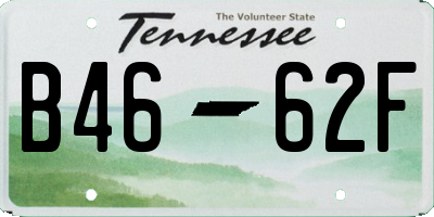 TN license plate B4662F
