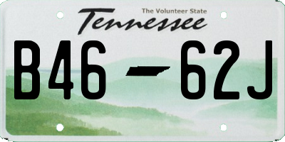 TN license plate B4662J