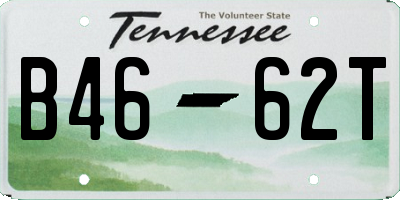 TN license plate B4662T