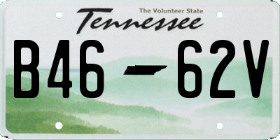 TN license plate B4662V