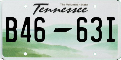 TN license plate B4663I