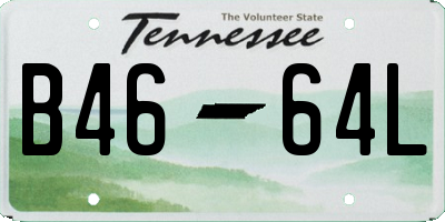 TN license plate B4664L