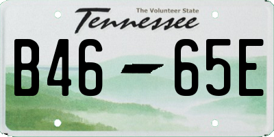 TN license plate B4665E