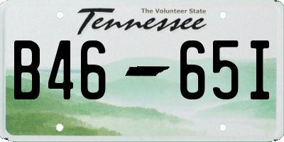 TN license plate B4665I