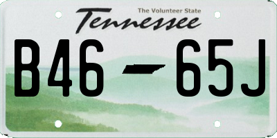 TN license plate B4665J