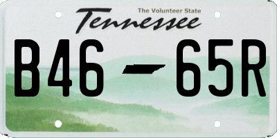 TN license plate B4665R