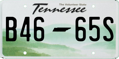 TN license plate B4665S