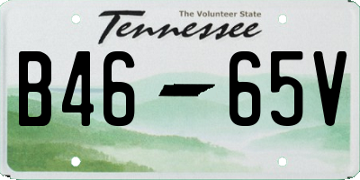 TN license plate B4665V