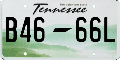 TN license plate B4666L