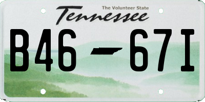 TN license plate B4667I
