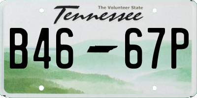 TN license plate B4667P