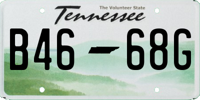 TN license plate B4668G