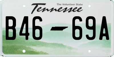 TN license plate B4669A