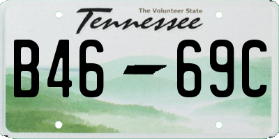 TN license plate B4669C