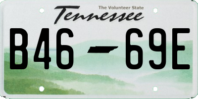 TN license plate B4669E