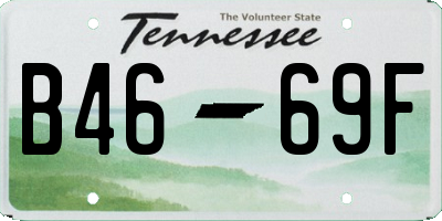 TN license plate B4669F