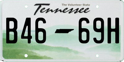 TN license plate B4669H