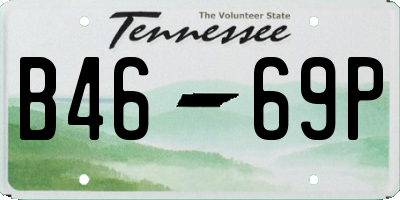 TN license plate B4669P