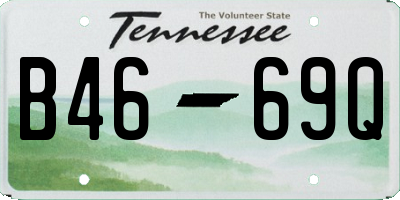 TN license plate B4669Q