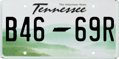 TN license plate B4669R