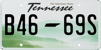 TN license plate B4669S