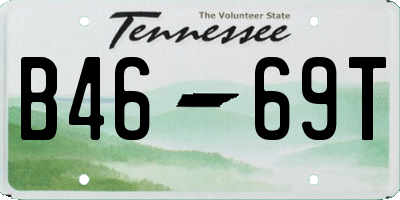TN license plate B4669T