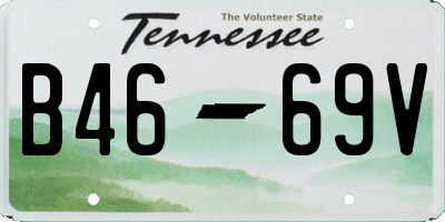 TN license plate B4669V
