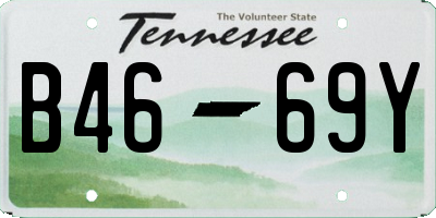 TN license plate B4669Y