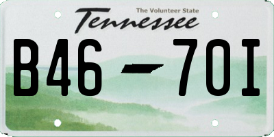 TN license plate B4670I