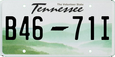 TN license plate B4671I