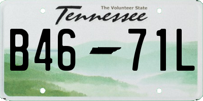 TN license plate B4671L