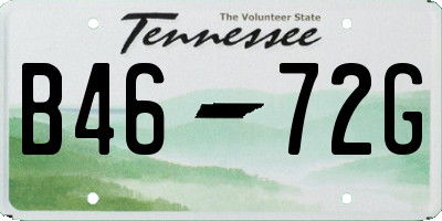 TN license plate B4672G
