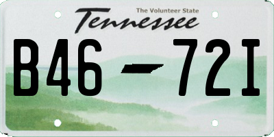 TN license plate B4672I